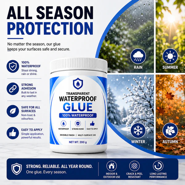 Transparent Waterproof Glue  Free Brush 200g each pack of 2