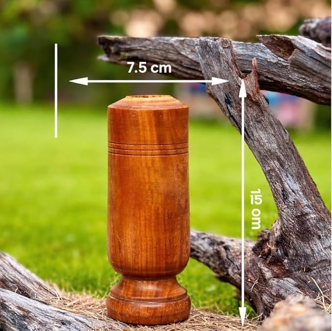Vijaysar Wood Glass Ayurvedic Herbal Tumbler