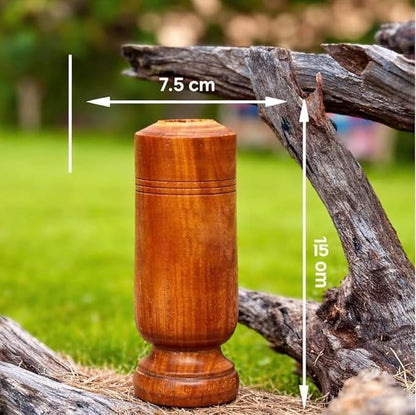 Vijaysar Wood Glass Ayurvedic Herbal Tumbler